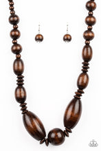 Load image into Gallery viewer, Paparazzi ~ Summer Breezin ~ Purple Wooden Bead Necklace Set