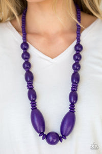 Paparazzi - Summer Breezin - Brown Wooden Bead Necklace - Klassy Jewelz Boutique