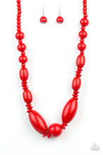 Load image into Gallery viewer, Paparazzi - Summer Breezin - Blue Wooden Bead Necklace - Klassy Jewelz Boutique