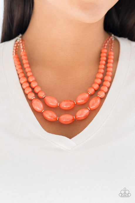 Paparazzi ~ Sundae Shoppe ~ Orange Necklace Set