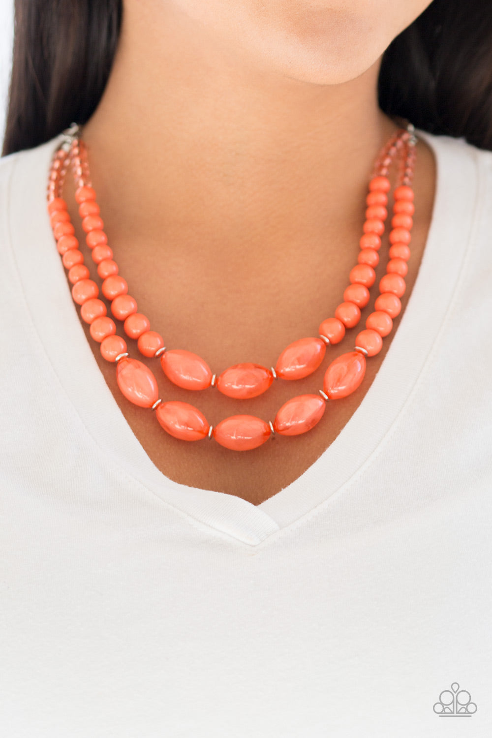 Paparazzi ~ Sundae Shoppe ~ Orange Necklace Set