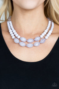 Paparazzi ~ Sundae Shoppe ~ Silver Necklace Set