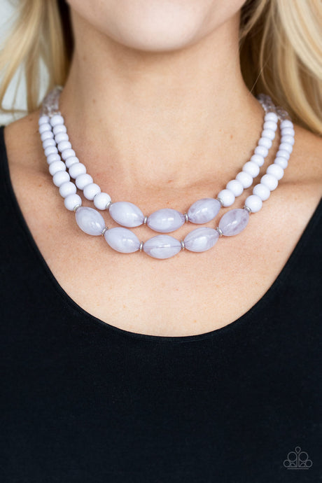 Paparazzi ~ Sundae Shoppe ~ Silver Necklace Set