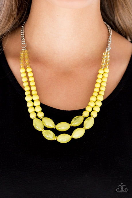 Paparazzi ~ Sundae Shoppe ~ Yellow Necklace Set