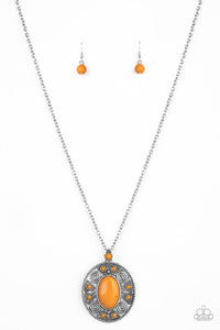 Paparazzi - Sunset Sensation - Orange  Necklace Set