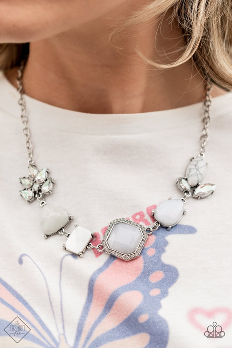 Paparazzi ~ Sunset Sightings ~ Complete Trend Blend ~ White Necklace Set