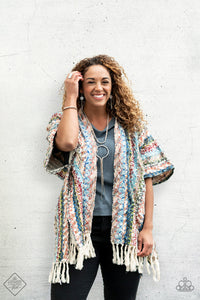 Paparazzi - Sunset Sightings - Complete Trend Blend - Brown and Silver Necklace Set