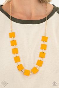 Paparazzi ~ Hello, Material Girl ~ Orange Necklace Set (Fashion Fix Exclusive)