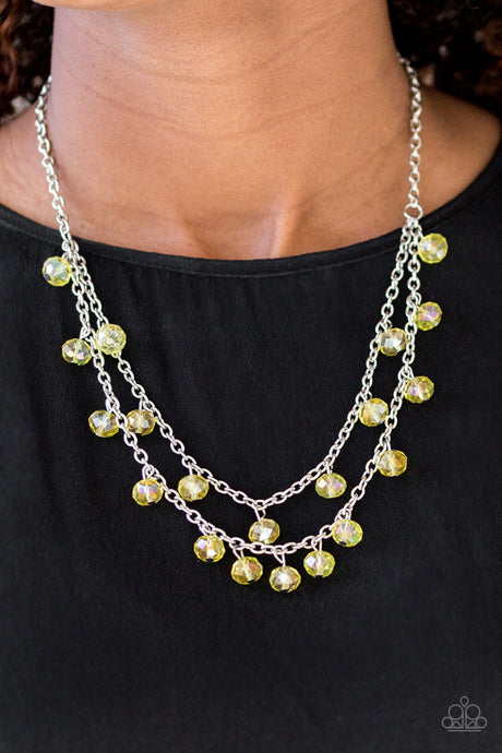Paparazzi ~ Super Supernova ~ Yellow Necklace Set