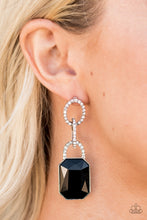 Load image into Gallery viewer, Paparazzi ~ Superstar Status ~ Black Post Earrings