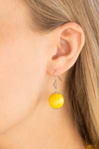 Paparazzi ~ Tahiti Tropic ~ Yellow Wooden Bead Necklace Set