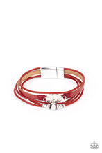 Load image into Gallery viewer, Paparazzi ~ Tahoe Tourist! ~ Red Bracelet with Magnetic Closure