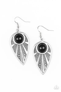Paparazzi ~ Take A WALKABOUT ~ Black Earrings
