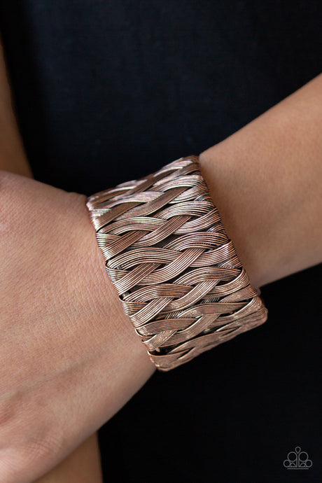Paparazzi ~ Take It or WEAVE It ~ Copper Cuff Bracelet