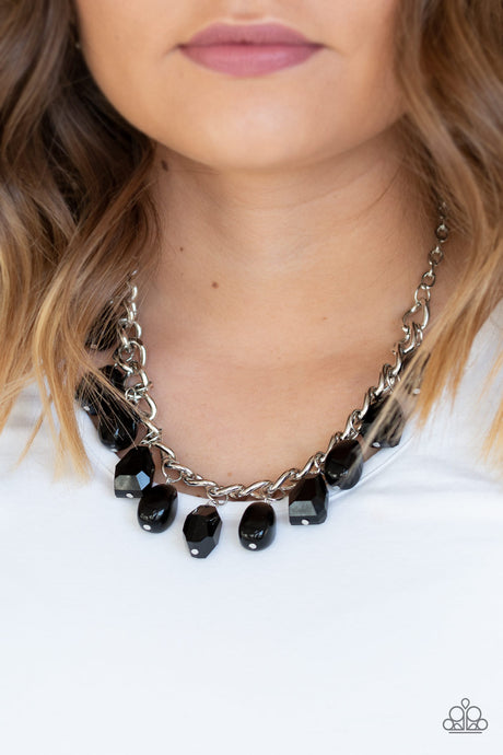 Paparazzi ~ Take The COLOR Wheel! ~ Black Necklace Set
