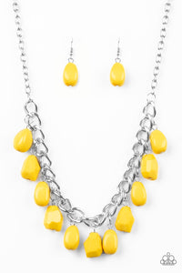 Paparazzi ~ Take The COLOR Wheel! ~ Yellow Necklace Set