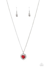 Load image into Gallery viewer, Paparazzi ~ Taken with Twinkle ~ Red Heart Pendant Necklace Set