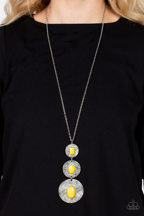 Paparazzi ~ Talisman Trendsetter ~ Yellow Necklace Set