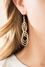 Load image into Gallery viewer, Paparazzi ~ Tangle Tango ~ Gold Earrings