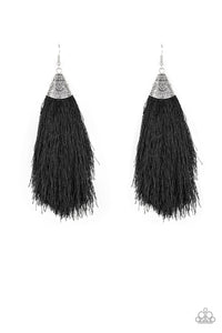 Paparazzi ~ Tassel Temptress ~ Black Earrings