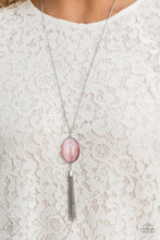 Load image into Gallery viewer, Paparazzi ~ Tasseled Tranquility ~ Pink Cat&#39;s Eye Stone Necklace Set (Fashion Fix Exclusive)