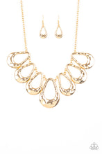 Load image into Gallery viewer, Paparazzi ~ Teardrop Envy ~ Gold Necklace Set