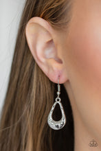 Load image into Gallery viewer, Paparazzi ~ Teardrop  Envy ~ Silver Necklace  Set