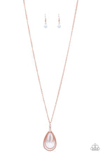 Load image into Gallery viewer, Paparazzi ~ Teardrop Tranquility ~ Copper Necklace Set