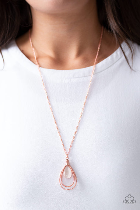 Paparazzi ~ Teardrop Tranquility ~ Copper Necklace Set