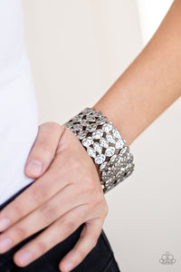 Paparazzi ~ Tectonic Texture ~ Black/Gunmetal Bracelet