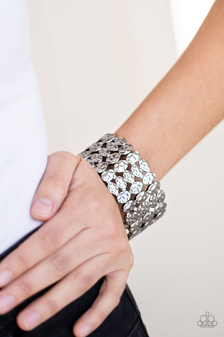 Paparazzi ~ Tectonic Texture ~ Black/Gunmetal Bracelet