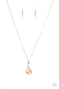 Paparazzi ~ Tell Me A Love Story ~ Gold Necklace Set