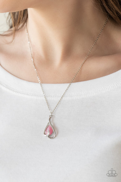 Paparazzi ~ Tell Me A Love Story ~ Pink Moonstone Necklace Set