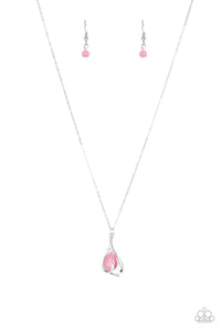 Paparazzi ~ Tell Me A Love Story ~ Pink Moonstone Necklace Set