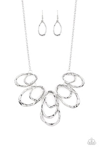 Paparazzi ~ Terra Storm ~ Silver Necklace Set