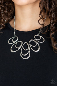 Paparazzi ~ Terra Storm ~ Silver Necklace Set