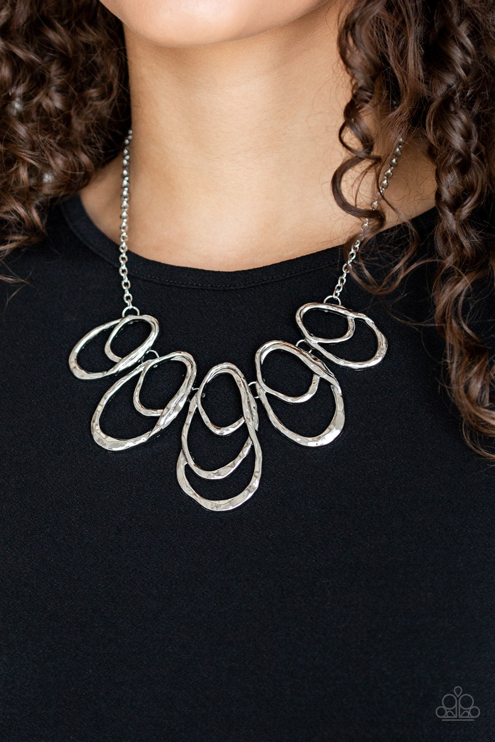 Paparazzi ~ Terra Storm ~ Silver Necklace Set