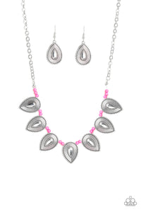 Paparazzi ~ Terra Trailblazer ~ Pink Necklace Set
