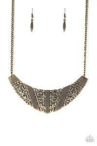 Paparazzi ~ Terra Trailbreaker ~ Brass Necklace Set