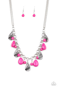 Paparazzi ~ Terra Tranquility ~ Pink Necklace Set