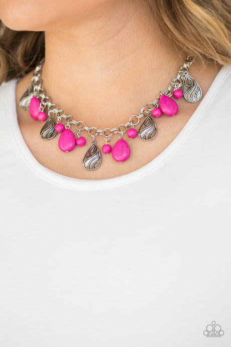 Paparazzi ~ Terra Tranquility ~ Pink Necklace Set