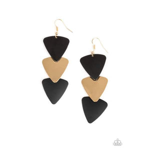 Paparazzi ~ Terra Trek ~ Black Earrings