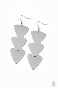 Paparazzi ~ Terra Trek ~ Silver Earrings
