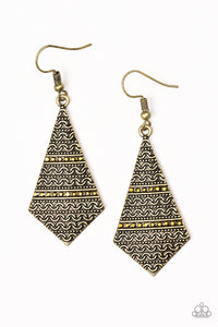 Paparazzi ~ Terra Trending ~ Brass Earrings