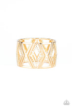 Load image into Gallery viewer, Paparazzi ~ Textile Tango ~ Gold Bracelet