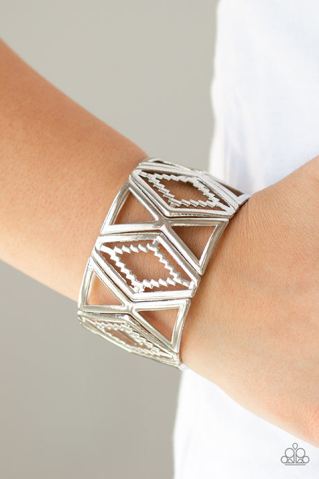 Paparazzi ~ Textile Tango ~ Silver Bracelet