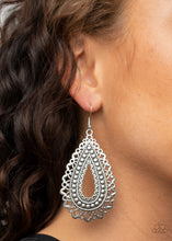 Load image into Gallery viewer, Paparazzi ~ Texture Garden ~ Silver Earrings