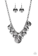 Load image into Gallery viewer, Paparazzi ~ Texture Storm ~ Black Gunmetal Necklace Set