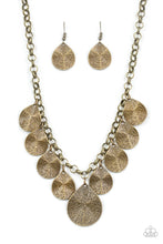 Load image into Gallery viewer, Paparazzi ~ Texture Storm ~ Brass Necklace Set