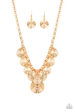 Load image into Gallery viewer, Paparazzi ~ Texture Storm ~ Gold Necklace Set